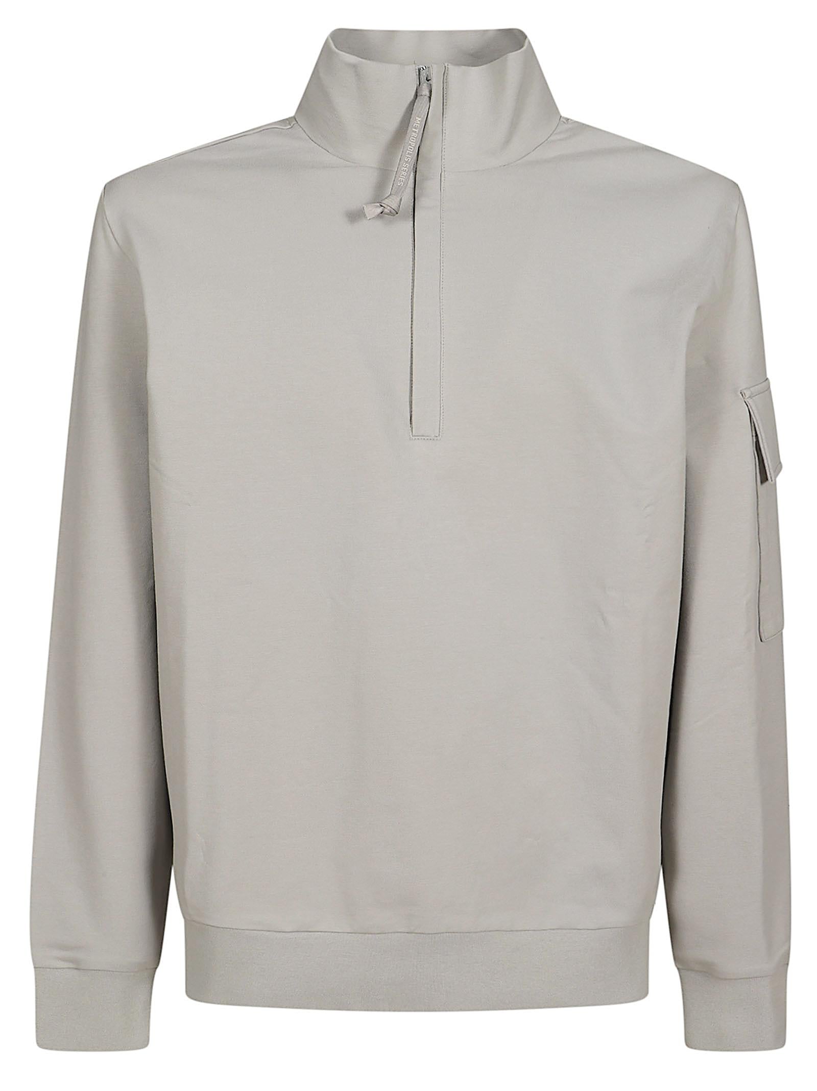 C.P. COMPANY METROPOLIS FELPA MEZZA ZIP 20CLSS010A006452W 936 