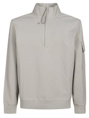 C.P. COMPANY METROPOLIS FELPA MEZZA ZIP 20CLSS010A006452W 936 
