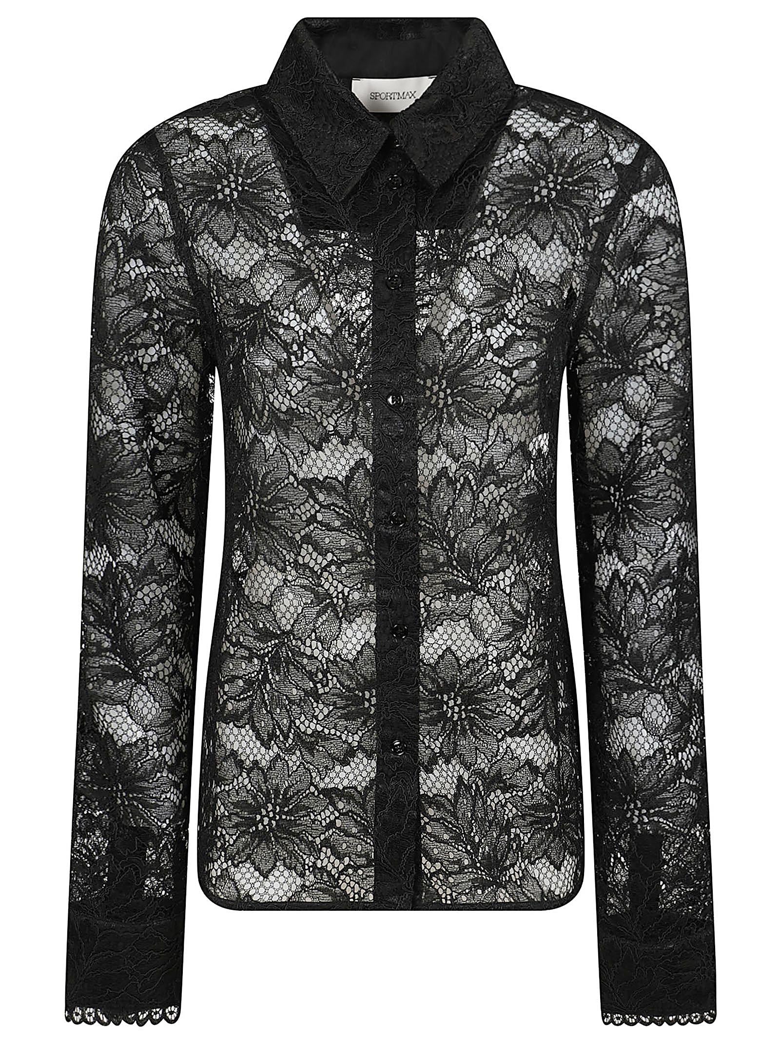 SPORTMAX SPXDENTICE CAMICIA PIZZO 2612951012600 002 