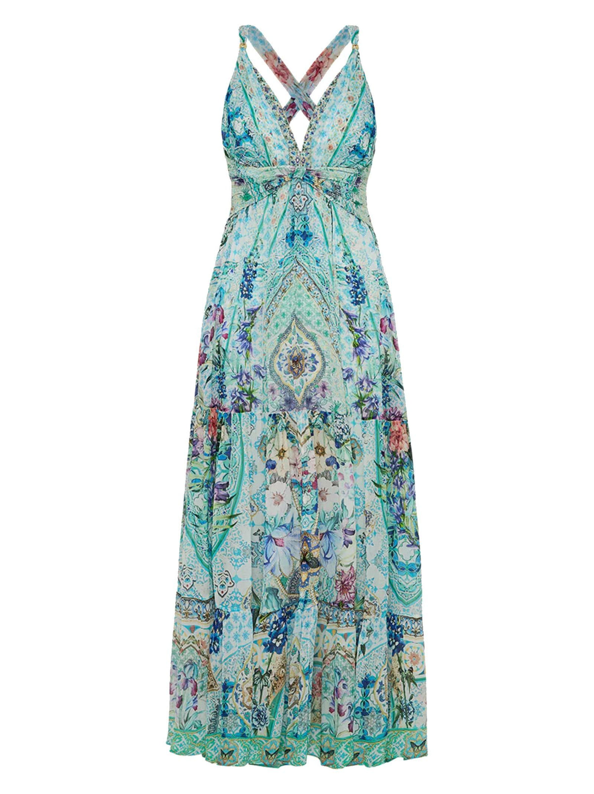 ABITO LUNGO IN SETA 33359 SUNRSINT CAMILLA 