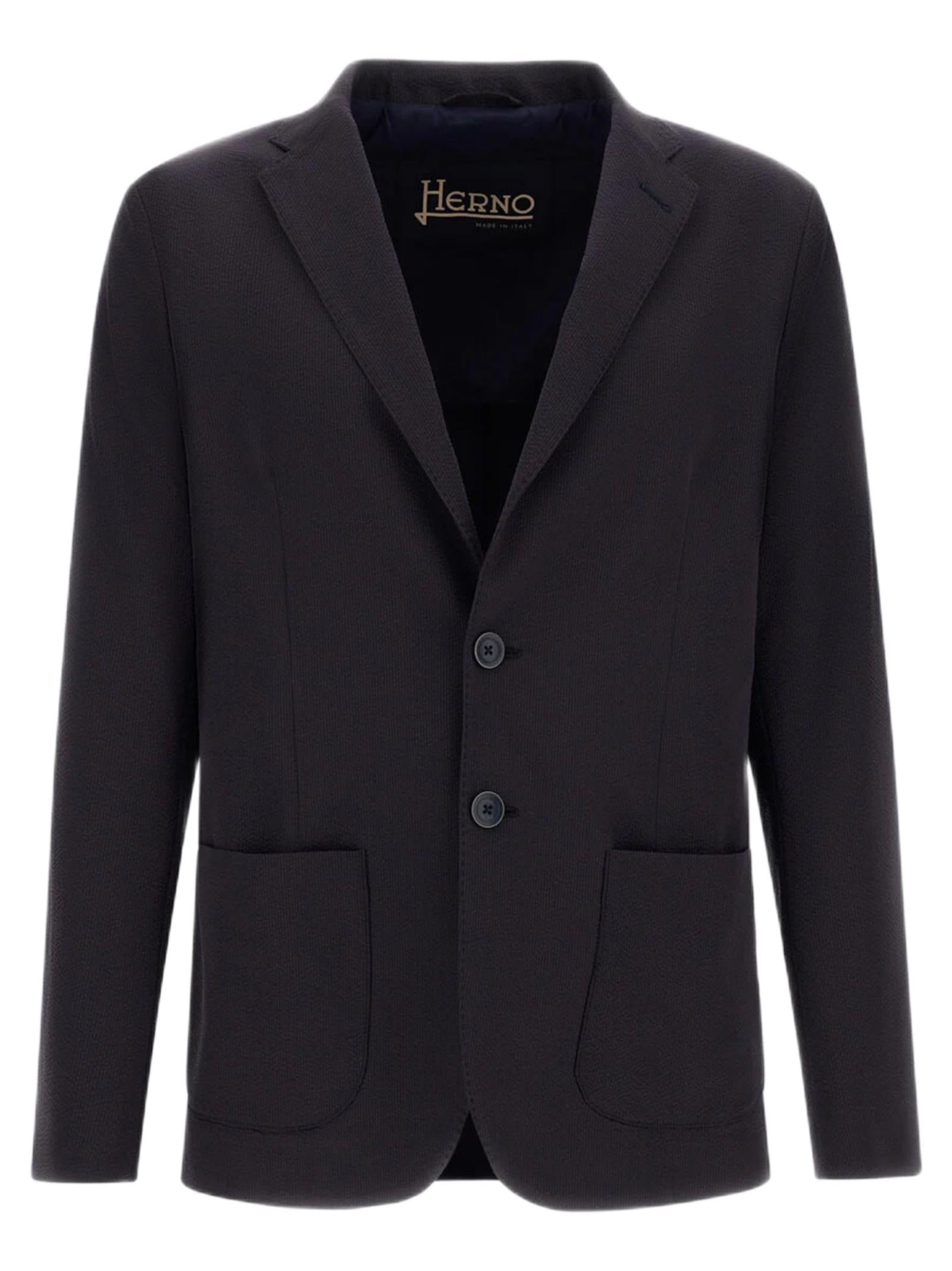 HERNO GIACCA IN SEERSUCKER GA000192U12684 9200 