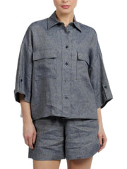 ELEVENTY OVERSHIRT  IN LINO M80CAMM02TES0M068 11 