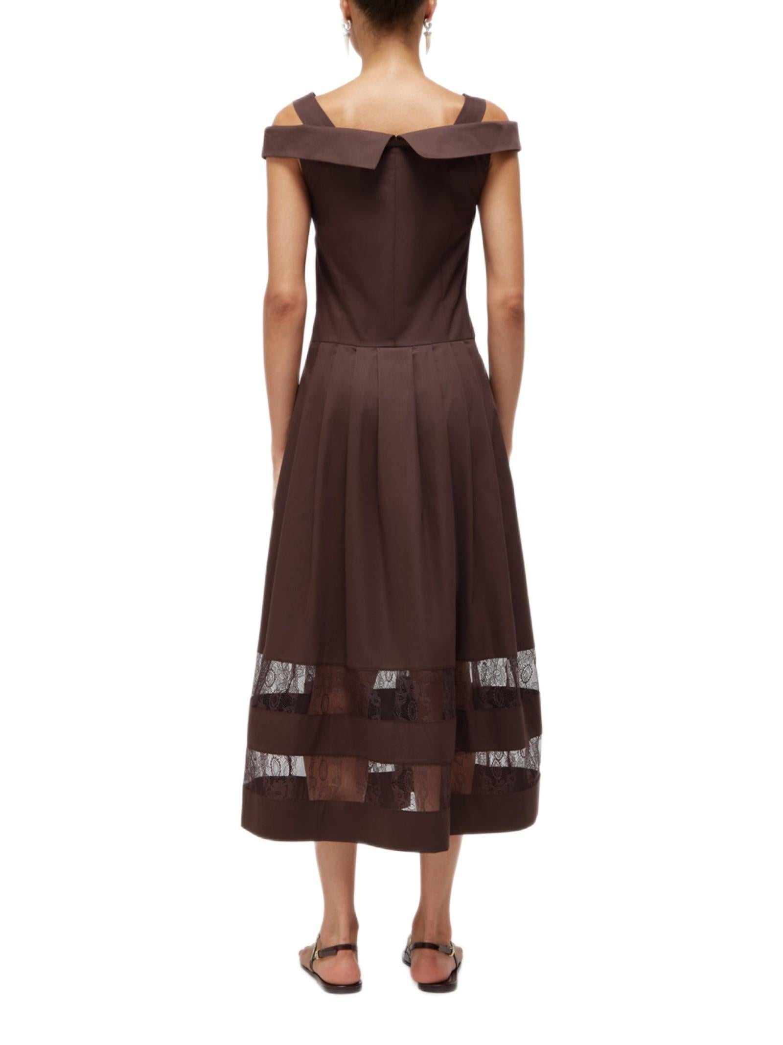BLUGIRL ABITO MIDI CON INSERTI RA6154T544A 90913 