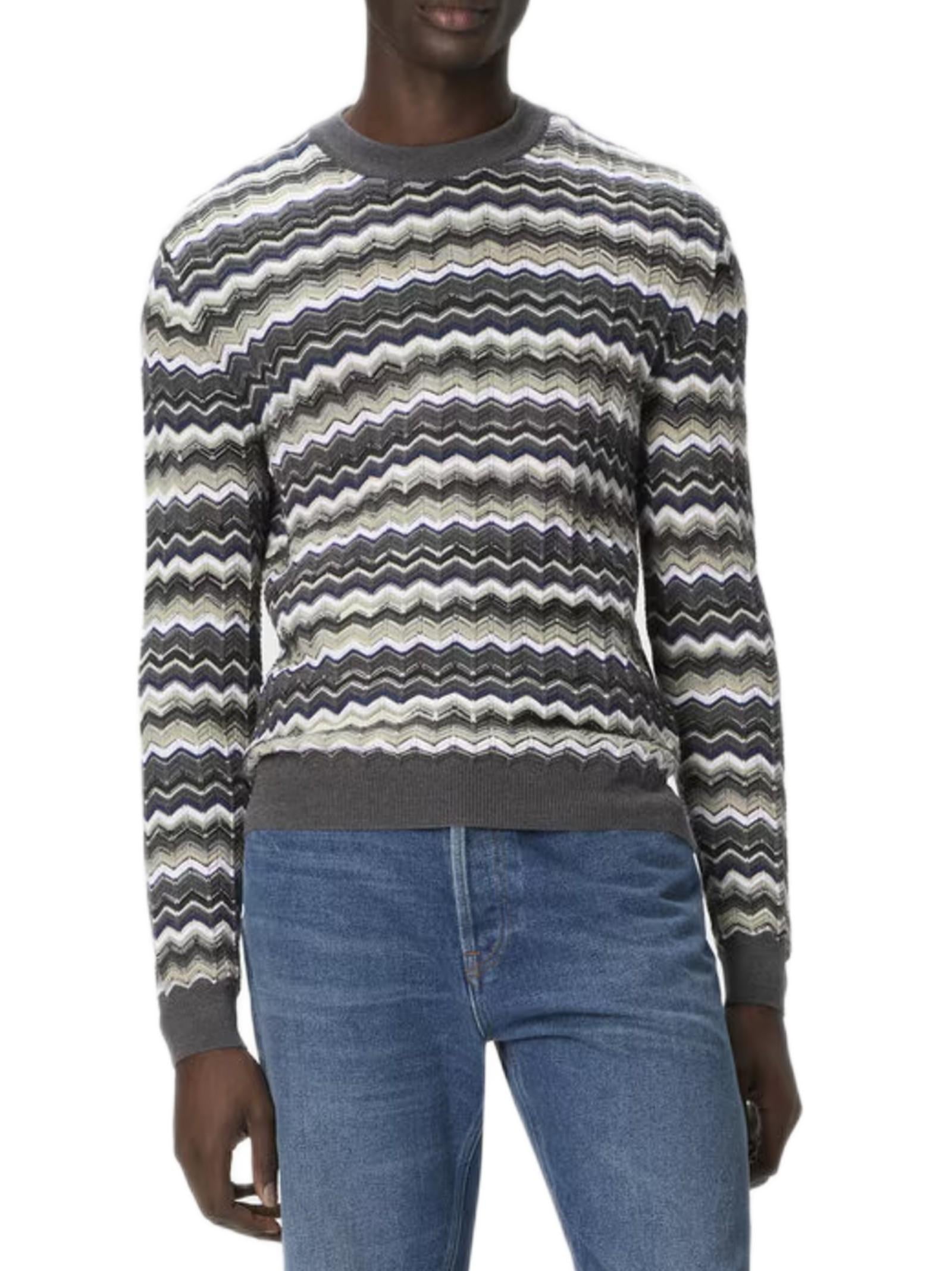 MISSONI MAGLIA MOTIVO ZIG ZAG US25WN0NBK01CU S91PO 