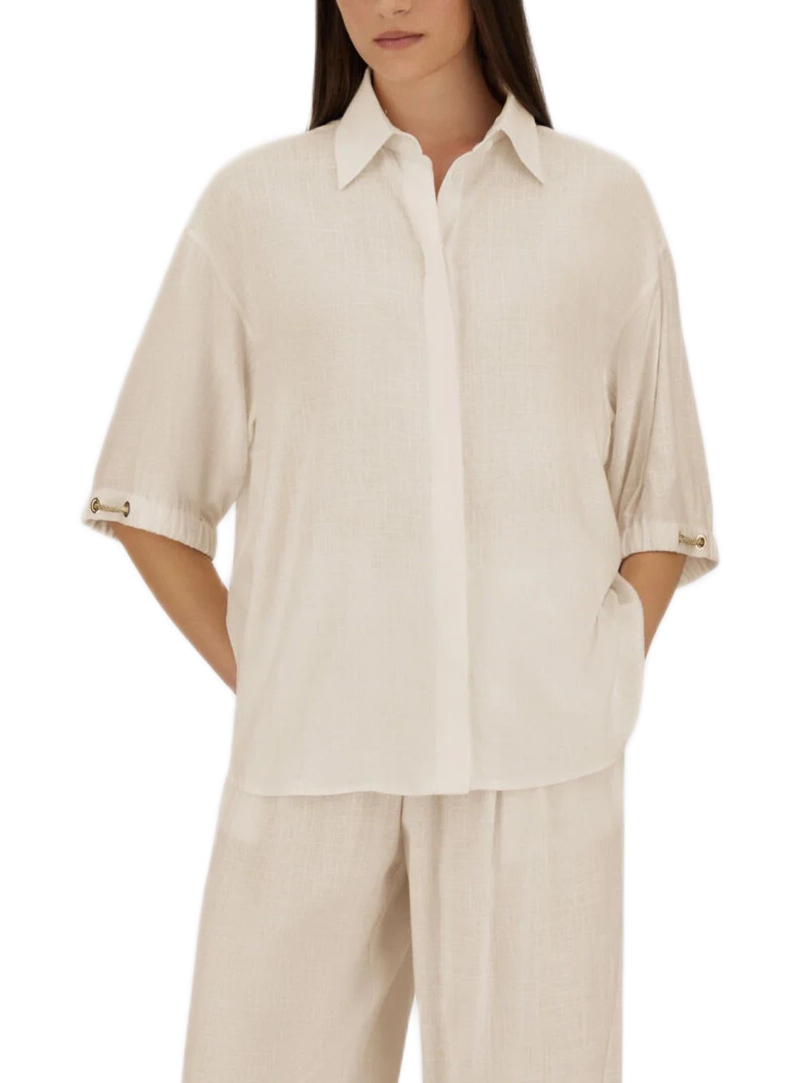 HERNO CAMICIA IN GARZA DI LINO CM000046D12689 1985 