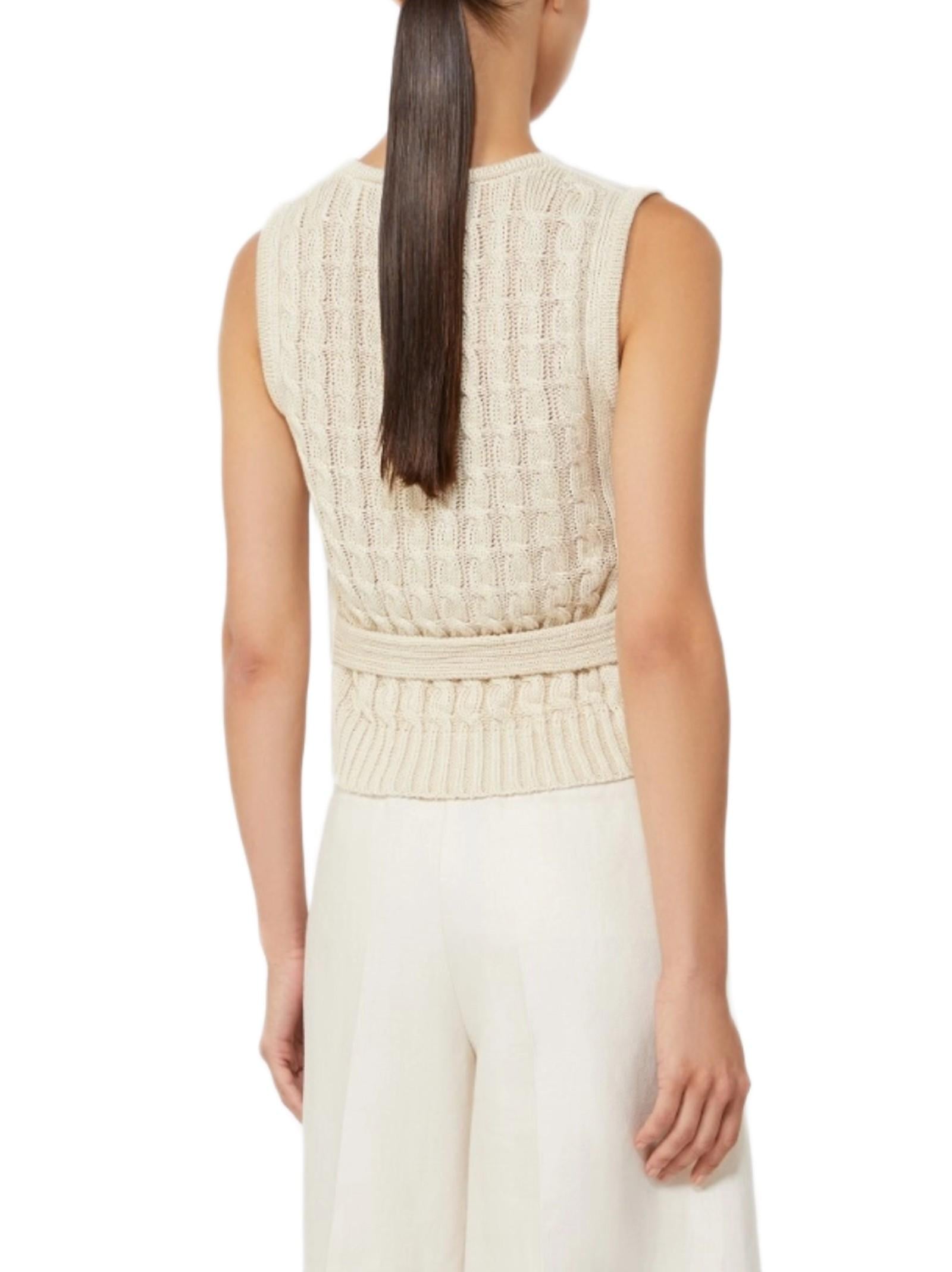 MAX MARA MXMCALIB GILET IN MAGLIA <BR/> 2611351012600 001 
