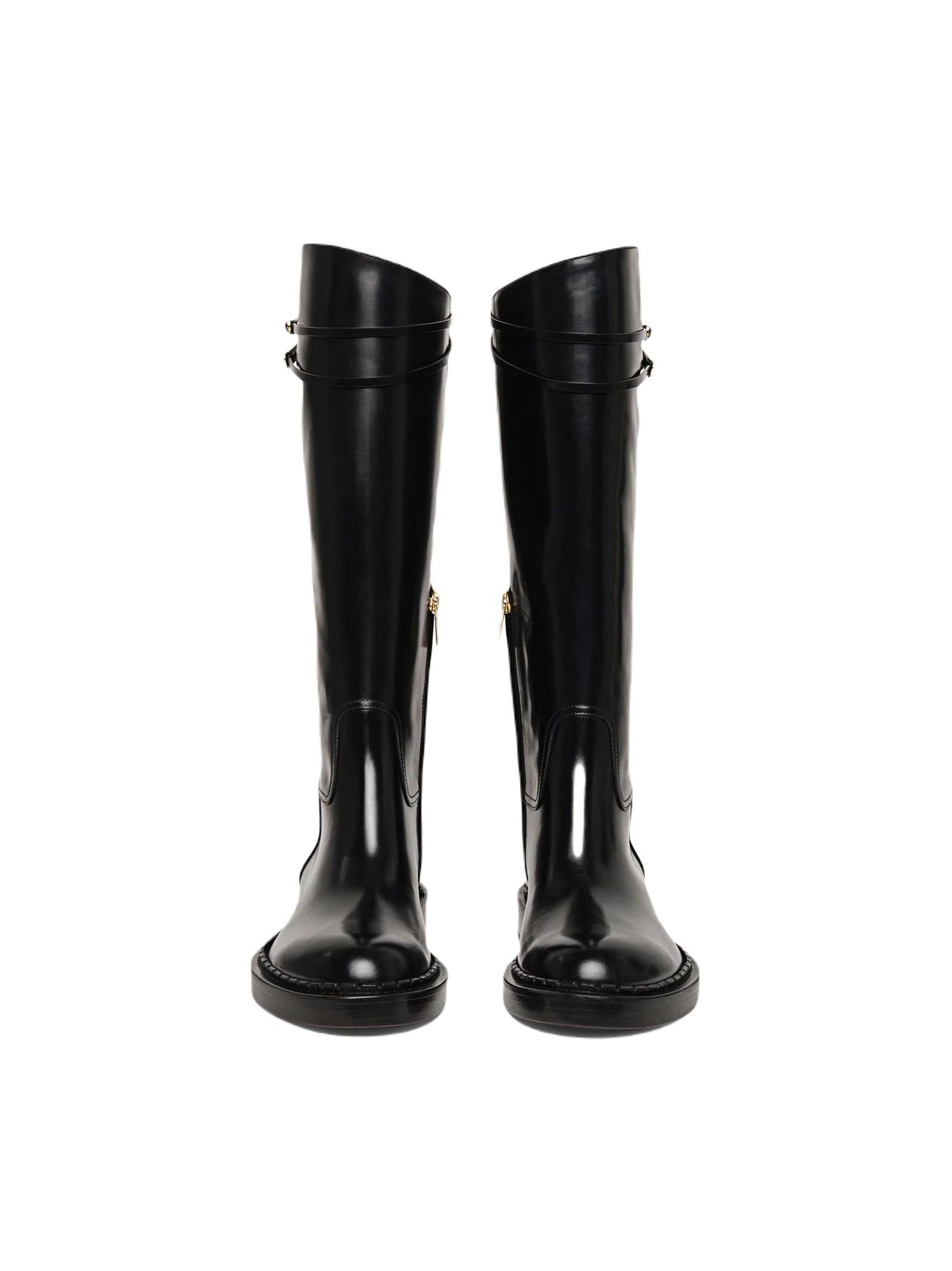SANTONI STIVALE IN PELLE WSAL70569BJ2TLGA N01 