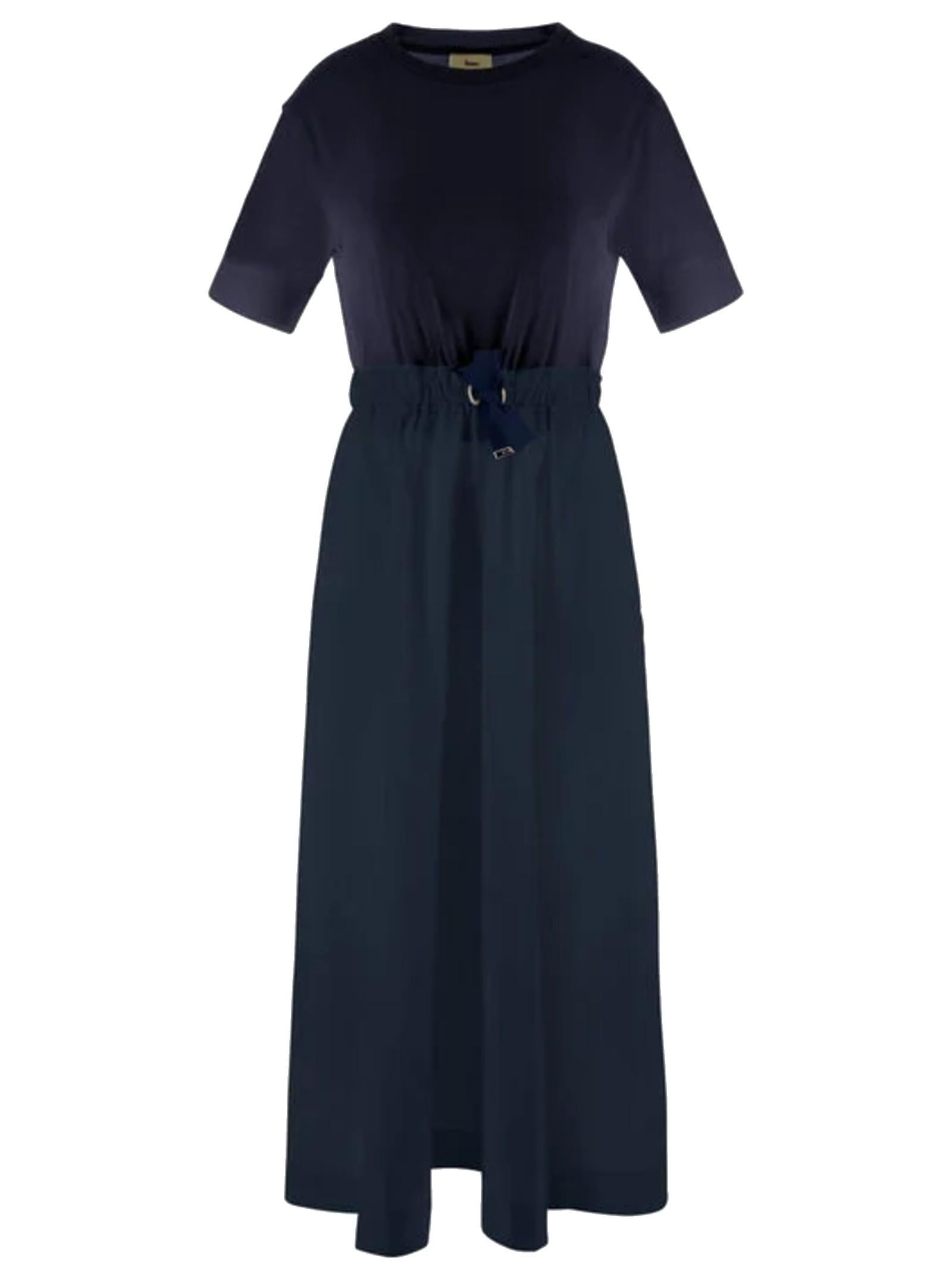 HERNO ABITO IN GLAM KNIT E TAFFETÀ AB000032D52056 9200 