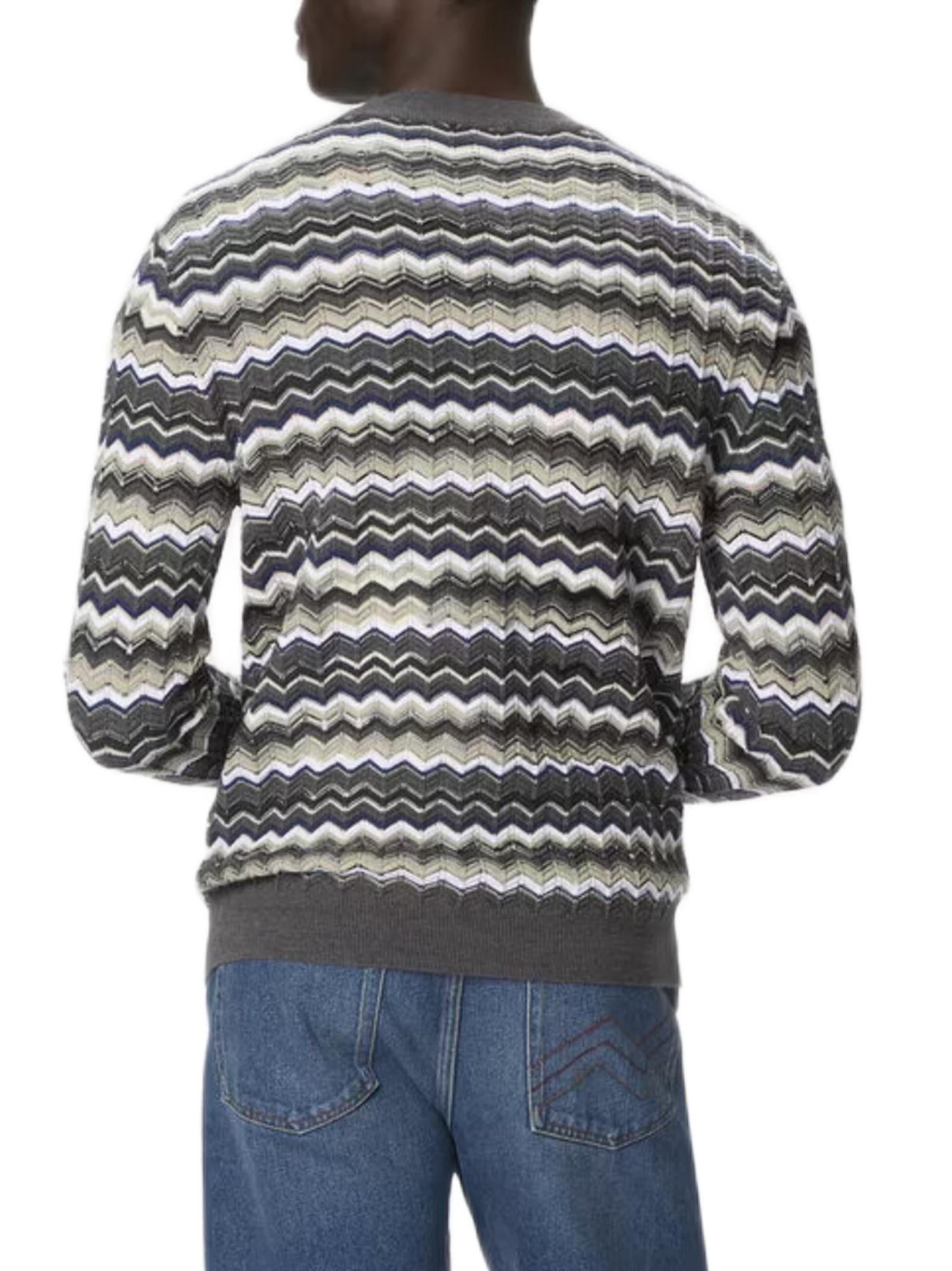 MISSONI MAGLIA MOTIVO ZIG ZAG US25WN0NBK01CU S91PO 