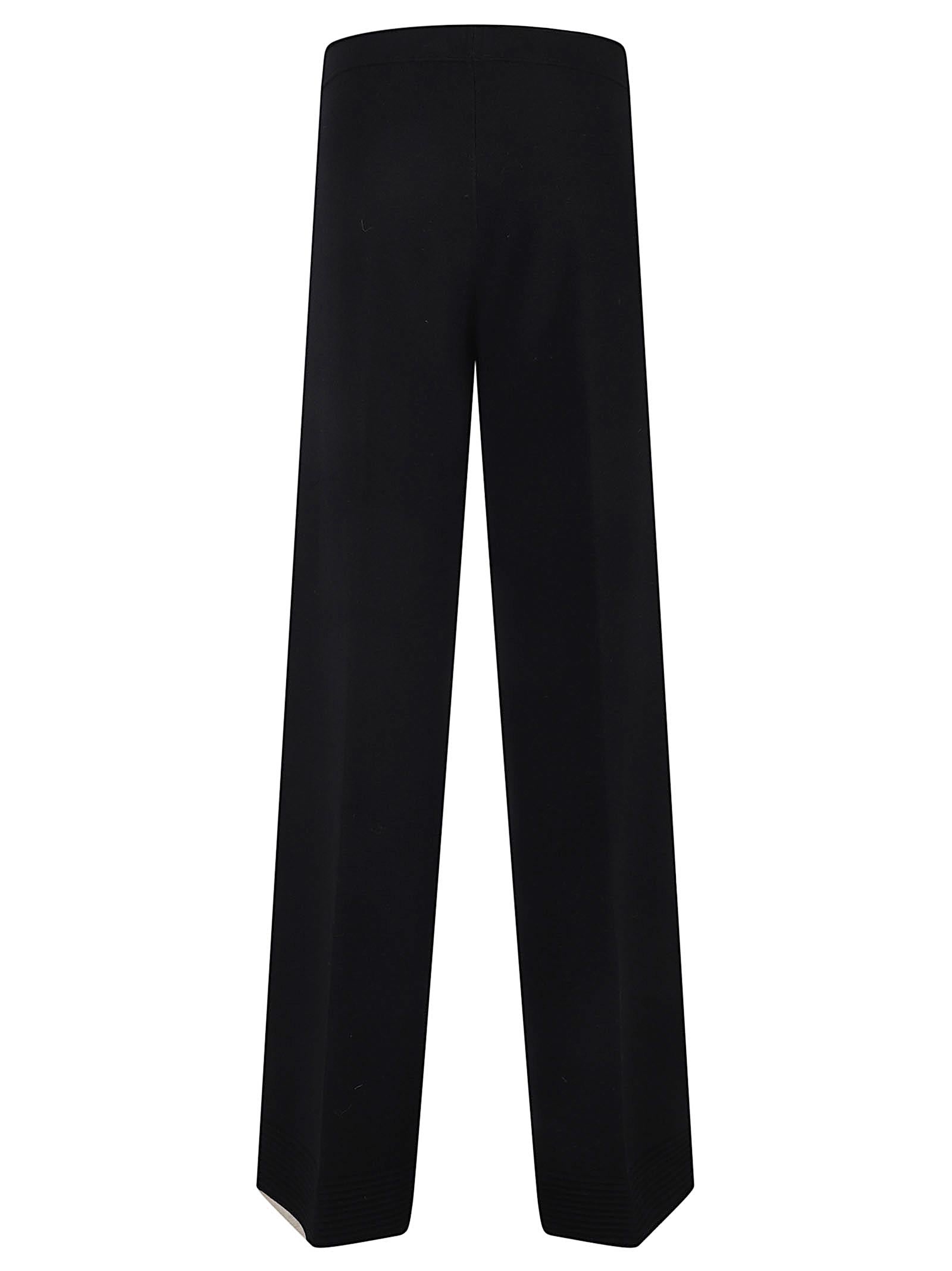 D.EXTERIOR PANTALONE AMPIO LANA MERINOS 61332 2NERO 
