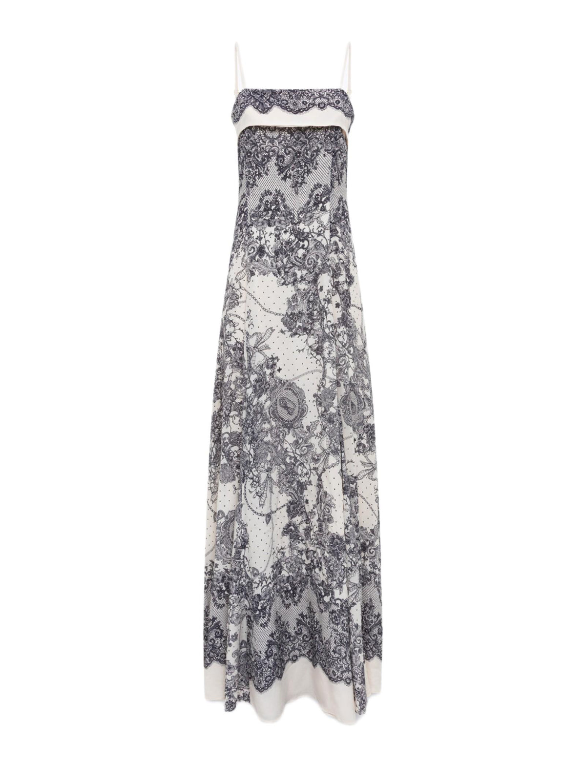 BLUGIRL ABITO LUNGO CON STAMPA PIZZO RA6160T523A P9401 