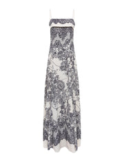 BLUGIRL ABITO LUNGO CON STAMPA PIZZO RA6160T523A P9401 