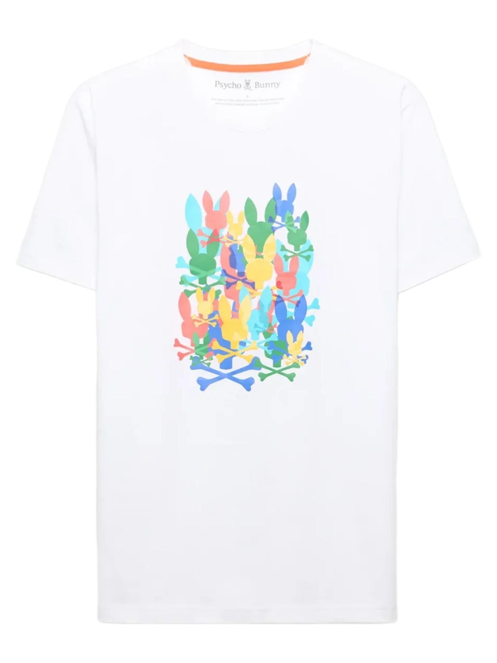 PSYCHO BUNNY TANNER STAMPA MULTICOLOR MT0200285 100 