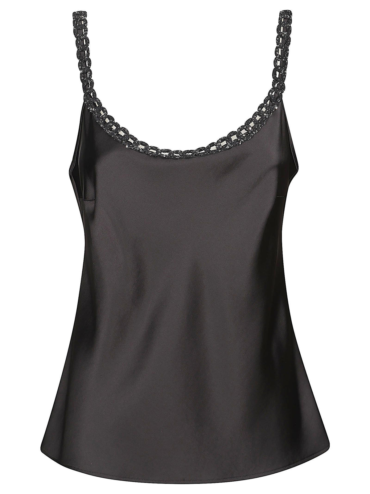 D.EXTERIOR TOP SATIN CON CATENA 62666 2NERO 
