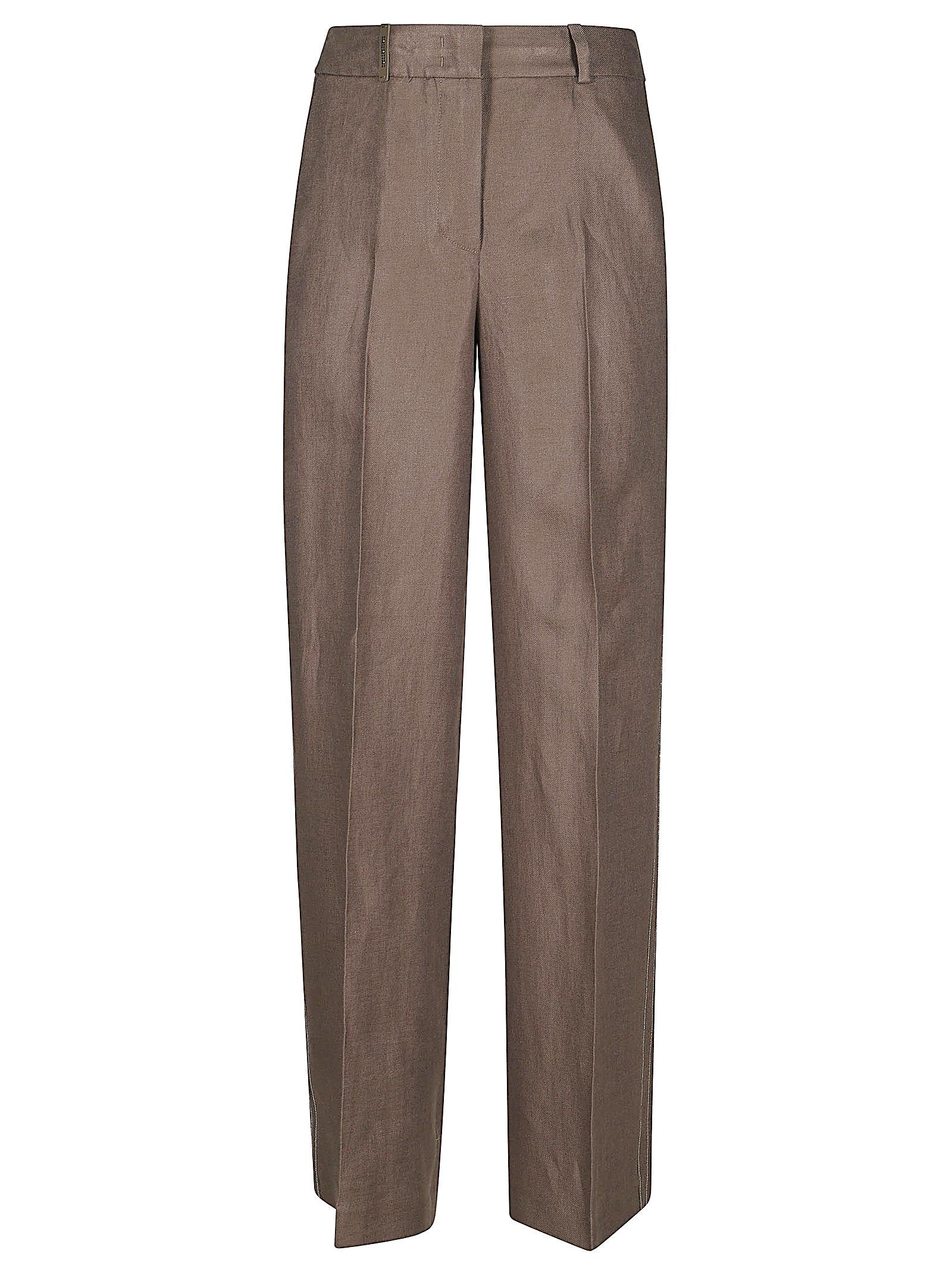 PESERICO PANTALONI PALAZZO IN LINO A0404002606 151 
