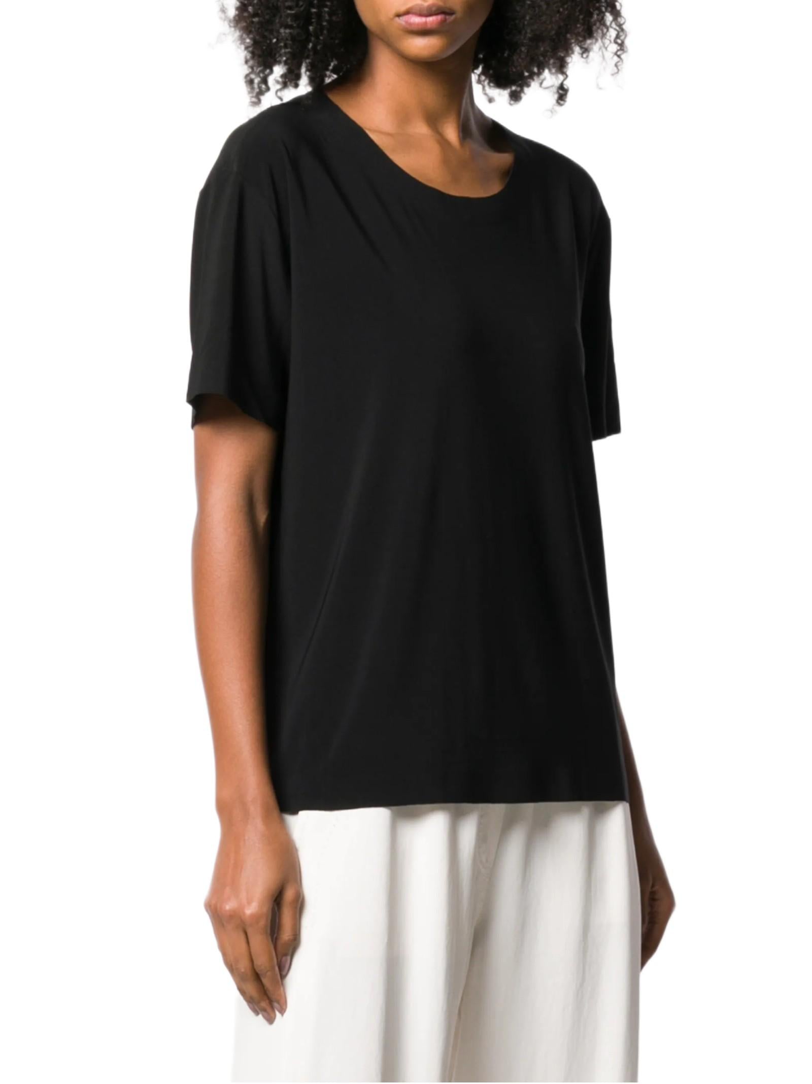 NORMA KAMALI MAGLIA GIROCOLLO BOXYFIT KK4266PL104001 BLACK 