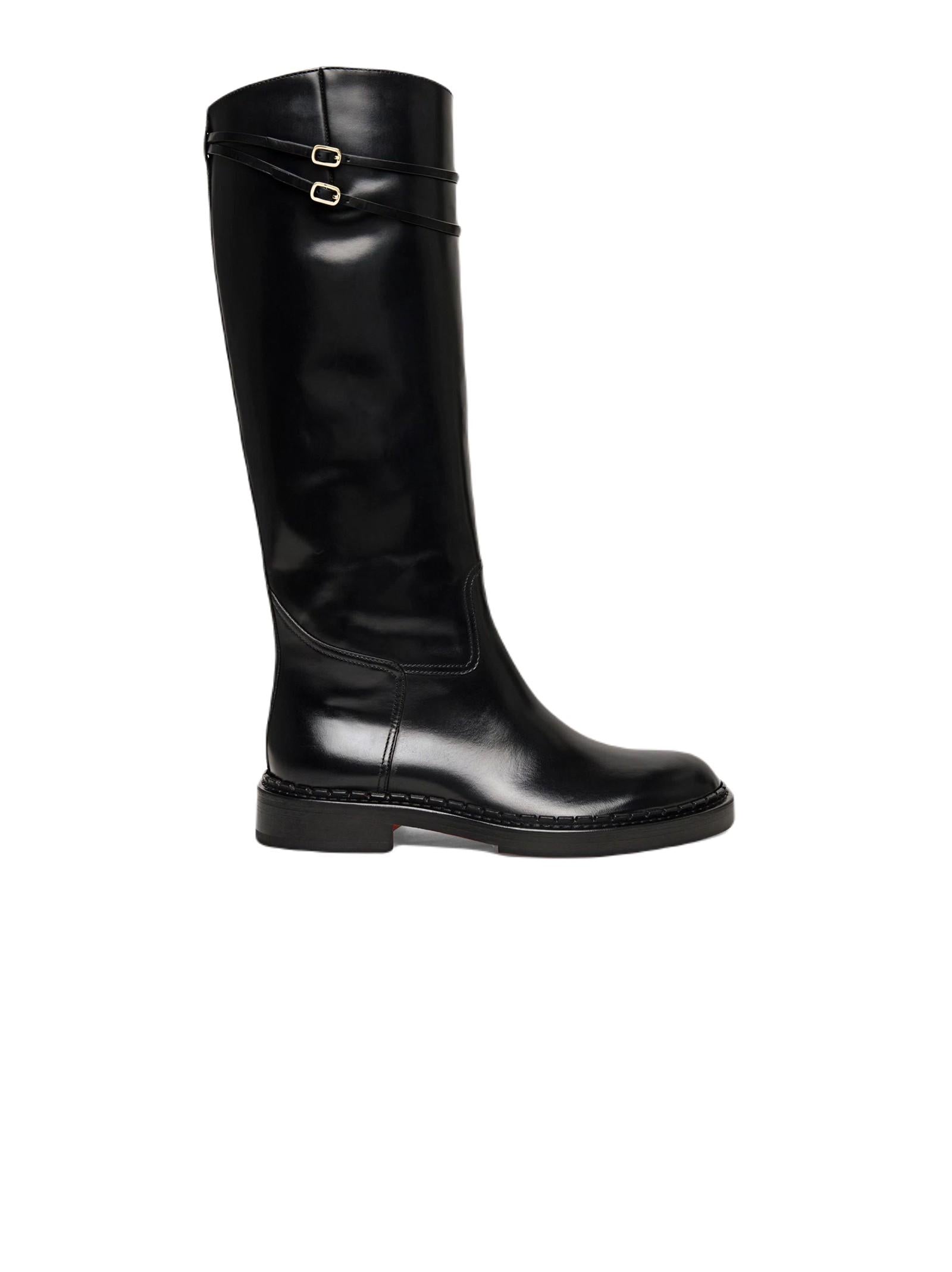 SANTONI STIVALE IN PELLE WSAL70569BJ2TLGA N01 