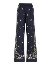 P.A.R.O.S.H. PANTALONE IN LINO RICAMATO BEACH26D230760R 012 