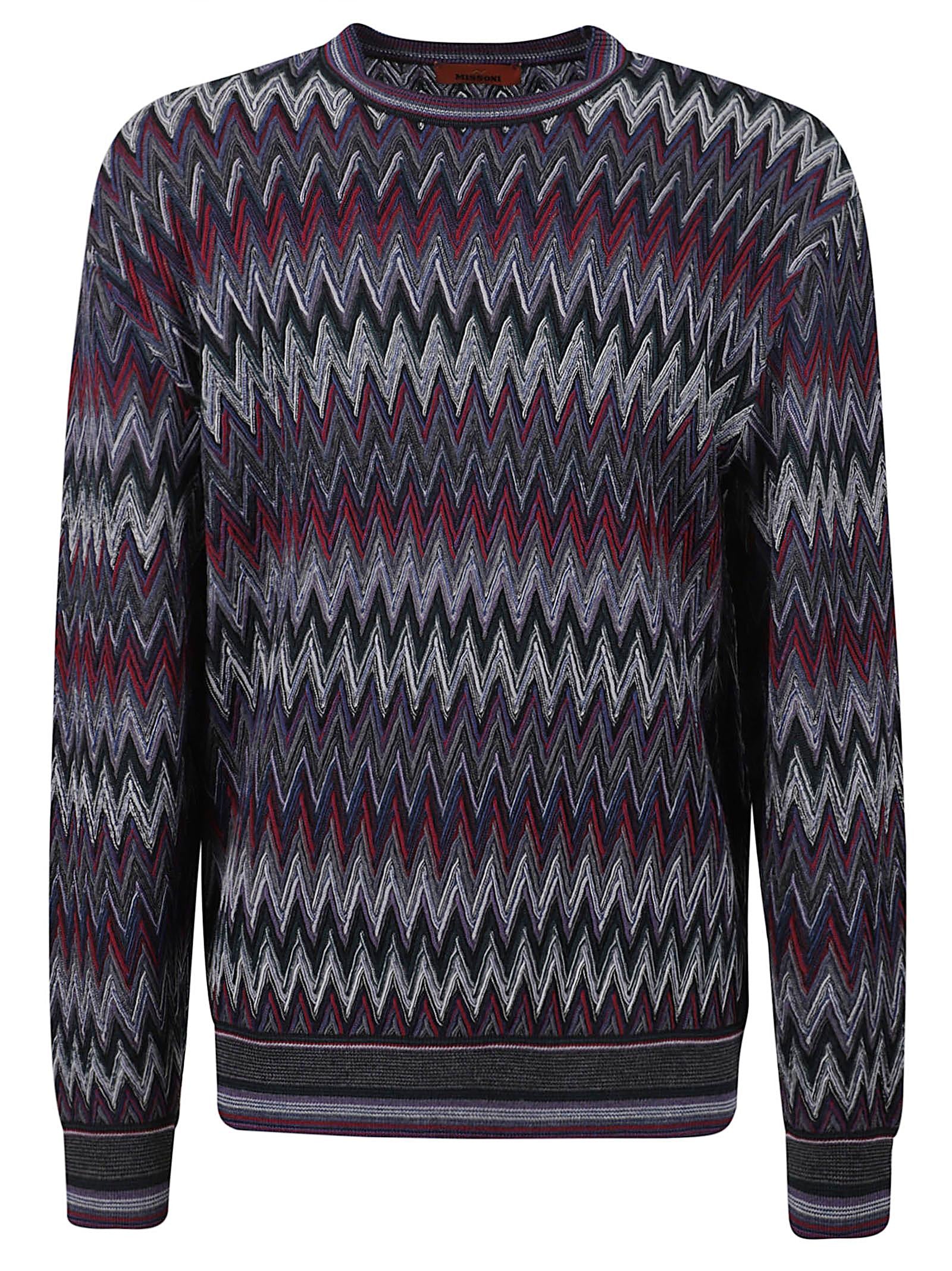 MISSONI MAGLIA MOTIVO ZIG ZAG US25WN0EBR012Y S4173 