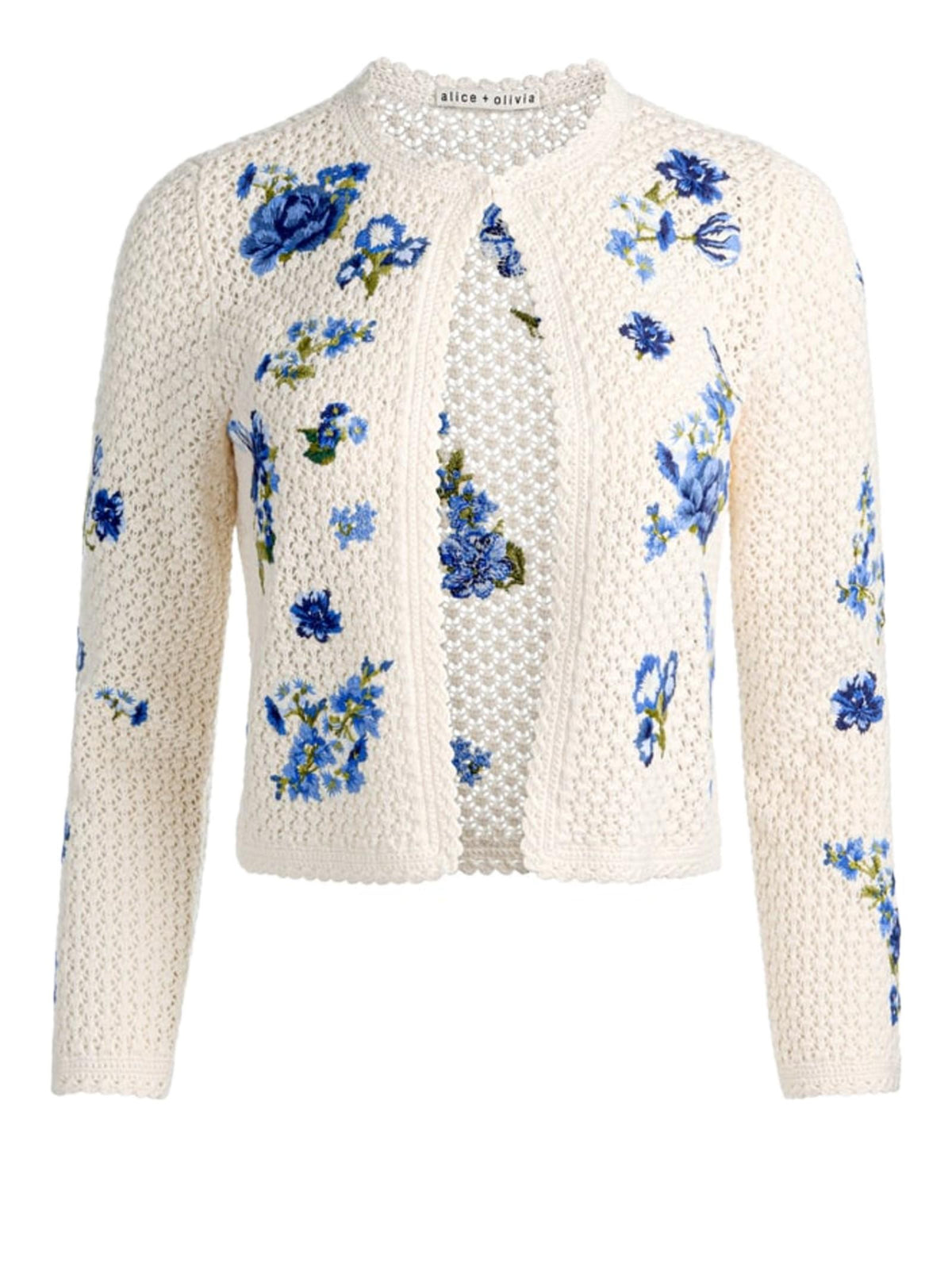 ALICE OLIVIA BY STACEY BENDET ANDERSON CARDIGAN CROCHET CC603546708 U165 