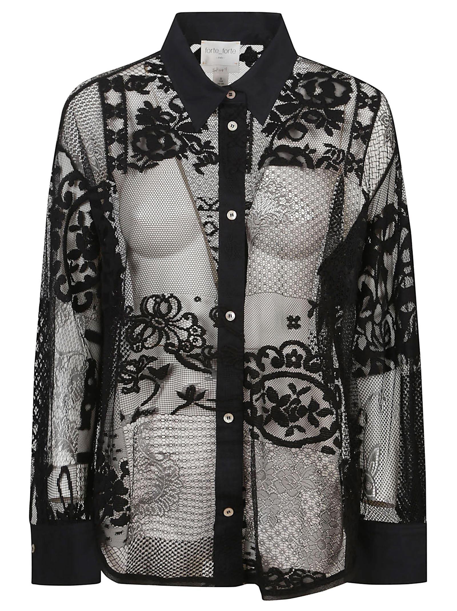 FORTE_FORTE CAMICIA OVER IN PIZZO 13598_MYSHIRT 8000 