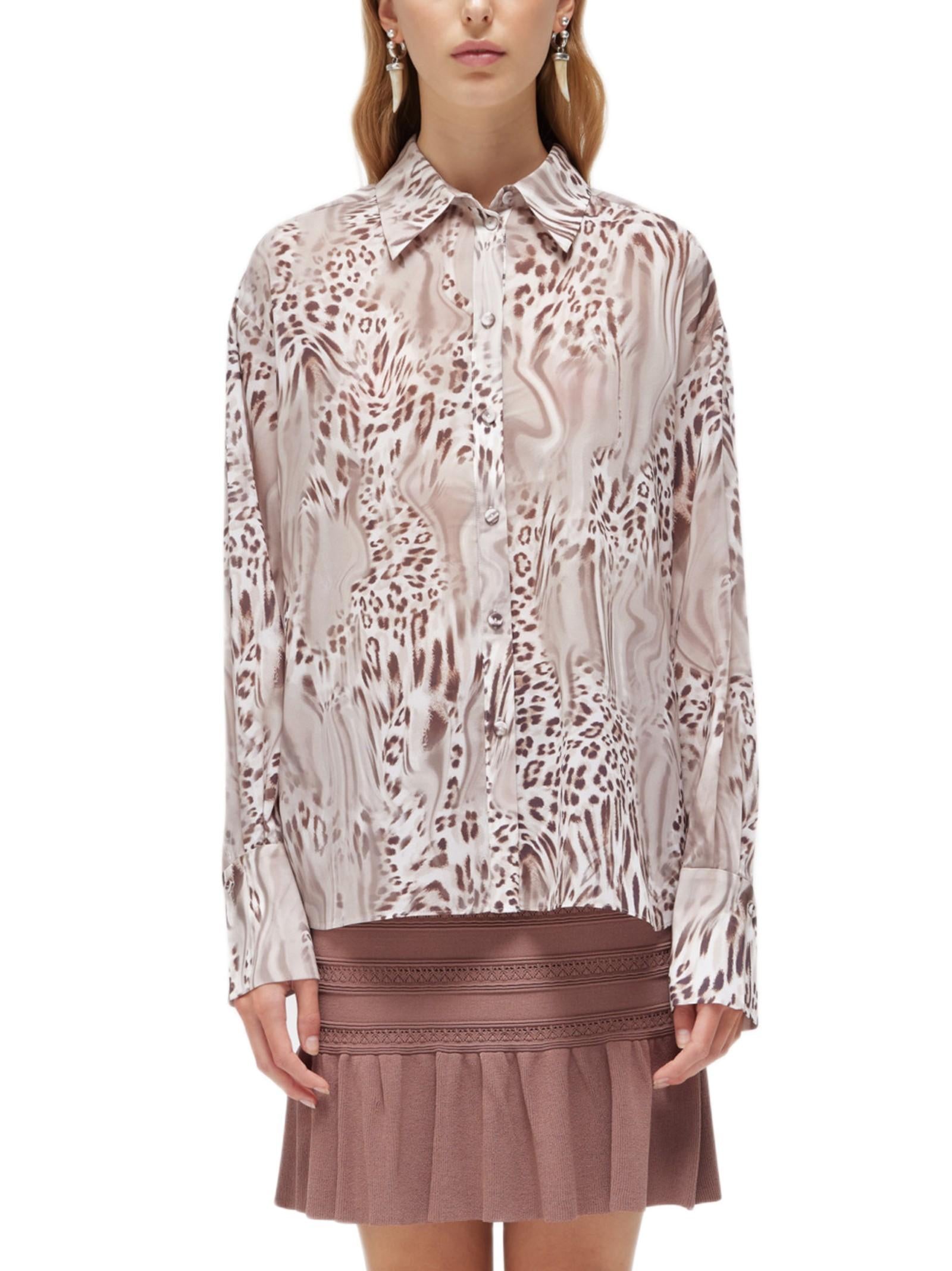 BLUGIRL CAMICIA IN SETA ANIMALIER RA6035T2949 P9371 