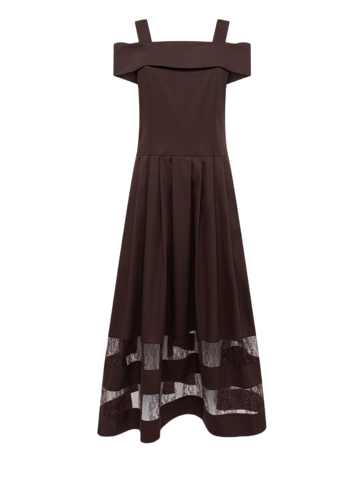 BLUGIRL ABITO MIDI CON INSERTI RA6154T544A 90913 