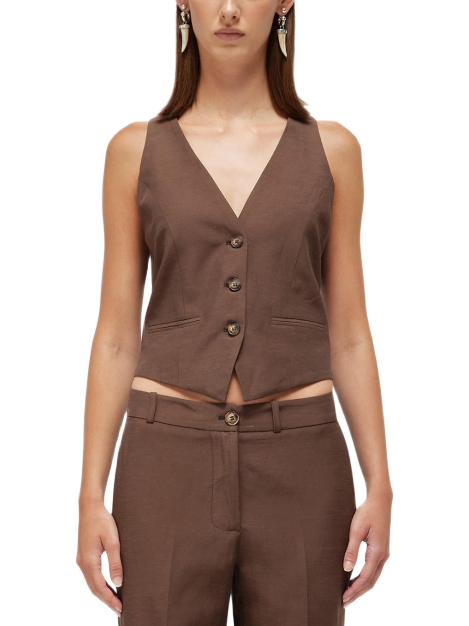 BLUGIRL GILET IN LINO RA6157T8823 P9414 
