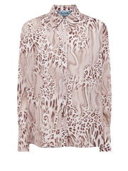 BLUGIRL CAMICIA IN SETA ANIMALIER RA6035T2949 P9371 