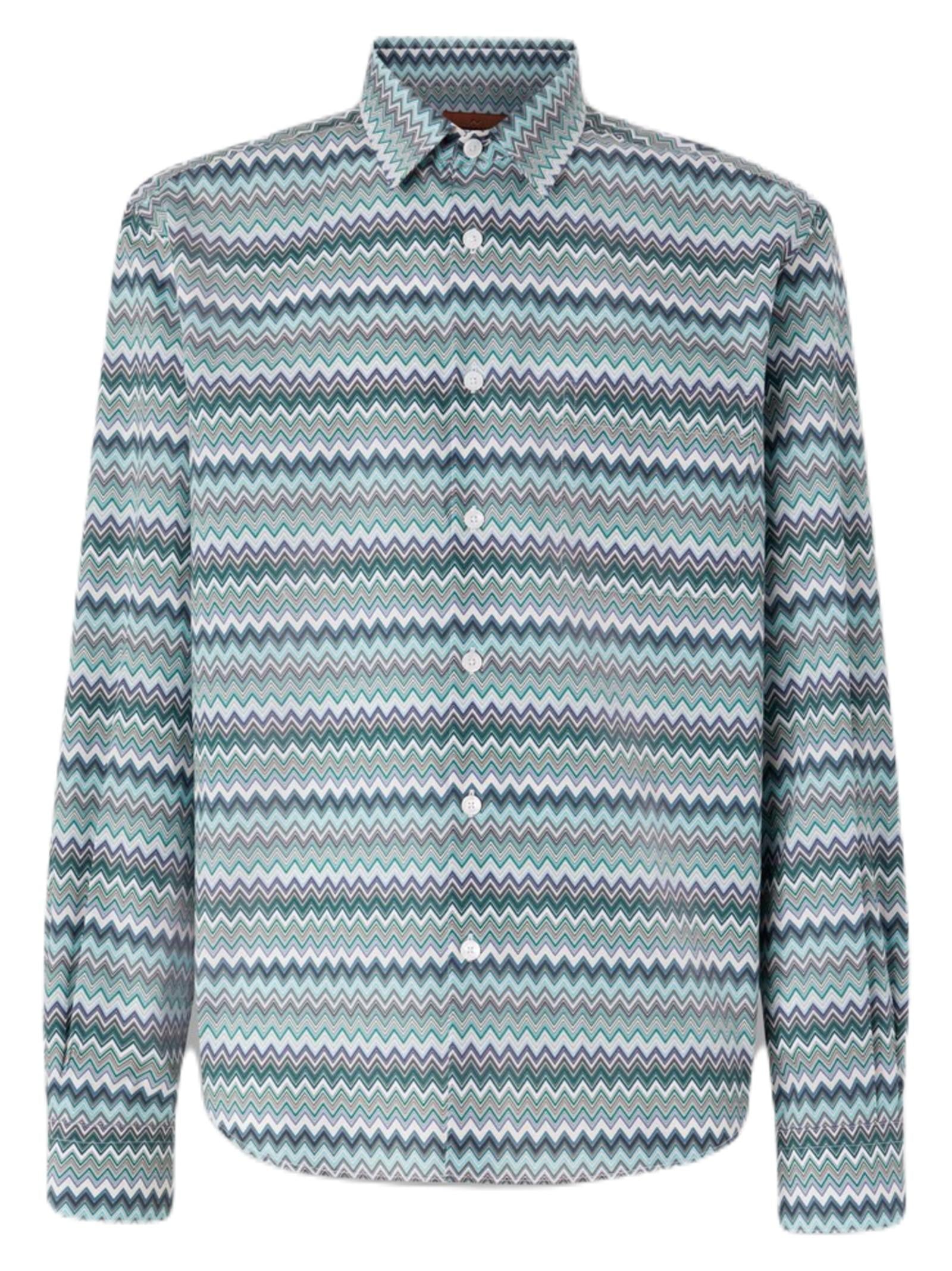 MISSONI CAMICIA POPELINE ZIG ZAG US25SJ0HBW00W0 S01FS 