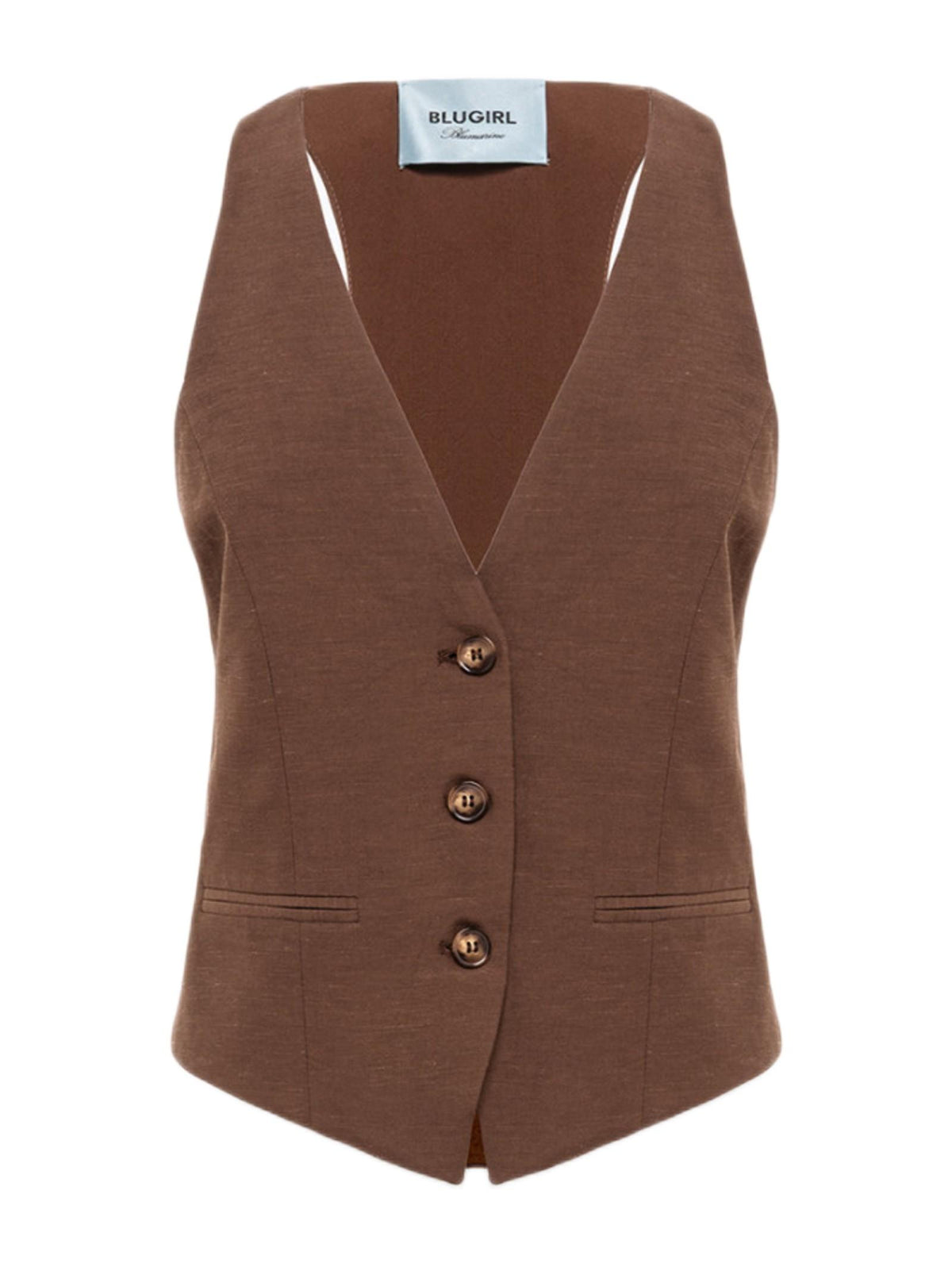 BLUGIRL GILET IN LINO RA6157T8823 P9414 