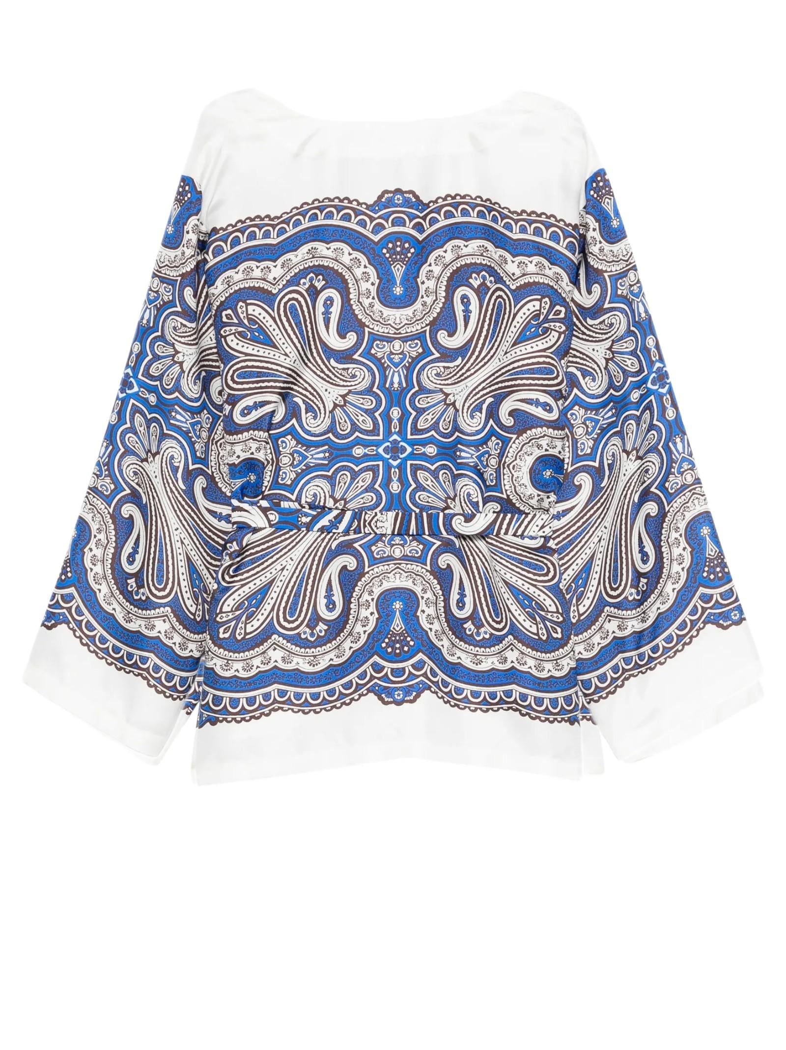 P.A.R.O.S.H. BLUSA IN SETA STAMPATA SKINDYD313347 800 