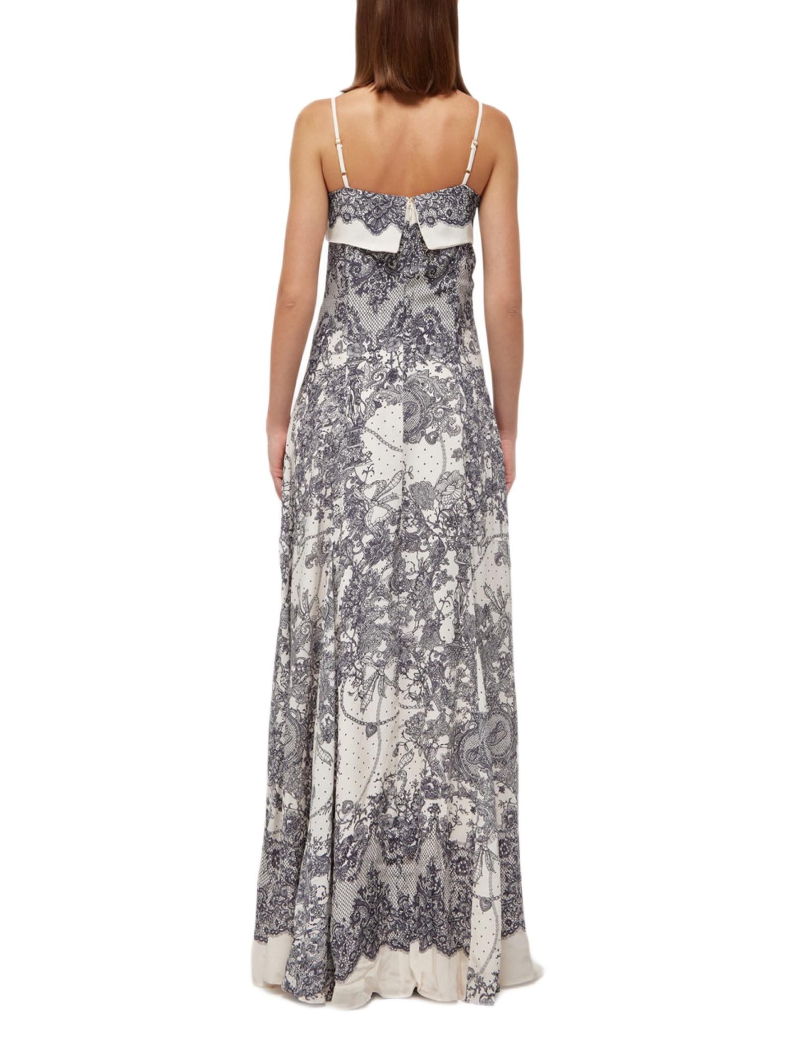 BLUGIRL ABITO LUNGO CON STAMPA PIZZO RA6160T523A P9401 