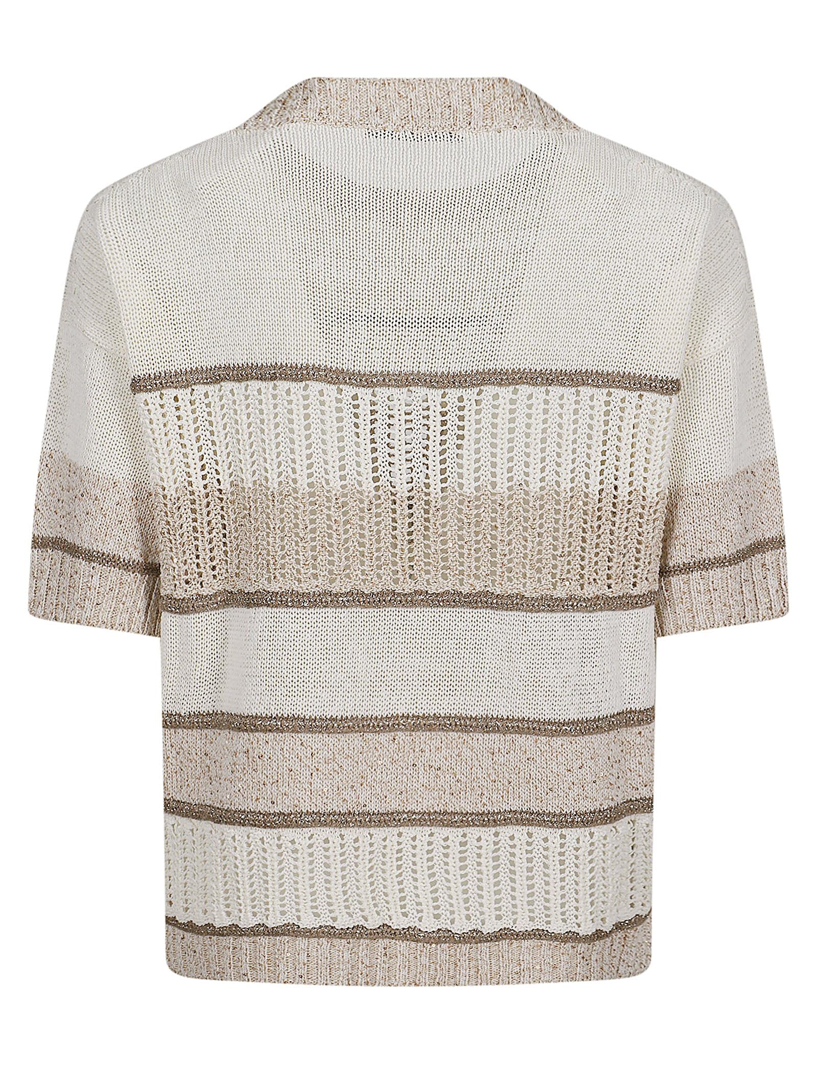 D.EXTERIOR MAGLIA RIGATA TRAFORATA 62328 1BIAN 