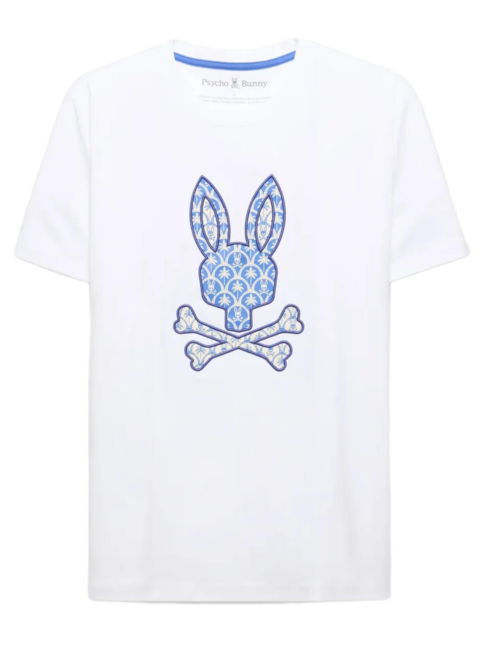 PSYCHO BUNNY BRADY STAMPA RICAMATA MT0200274 100 
