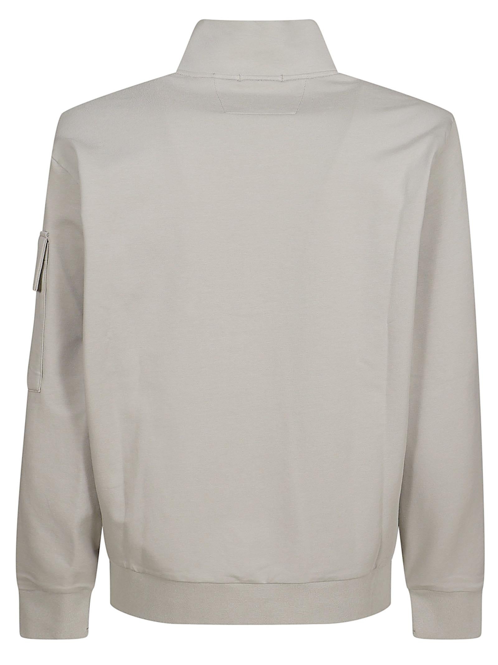 C.P. COMPANY METROPOLIS FELPA MEZZA ZIP 20CLSS010A006452W 936 