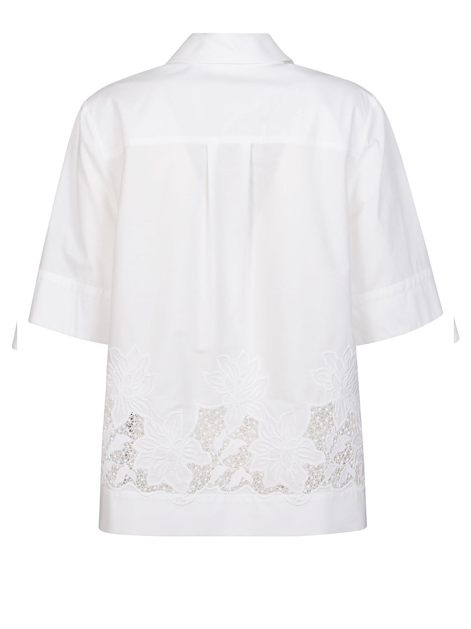 P.A.R.O.S.H. CAMICIA CON RICAMO CIOCCOLATOD313084 001 