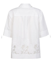 P.A.R.O.S.H. CAMICIA CON RICAMO CIOCCOLATOD313084 001 
