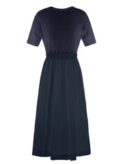 HERNO ABITO MIDI GLAM KNIT E TAFFETA' AB000032D52056 9200 