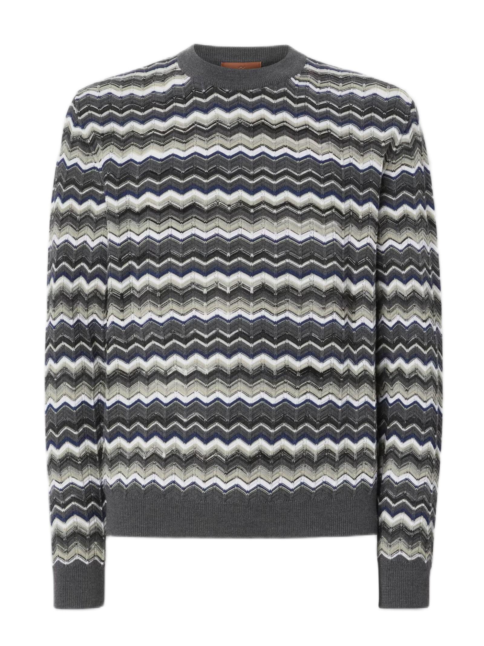 MISSONI MAGLIA MOTIVO ZIG ZAG US25WN0NBK01CU S91PO 