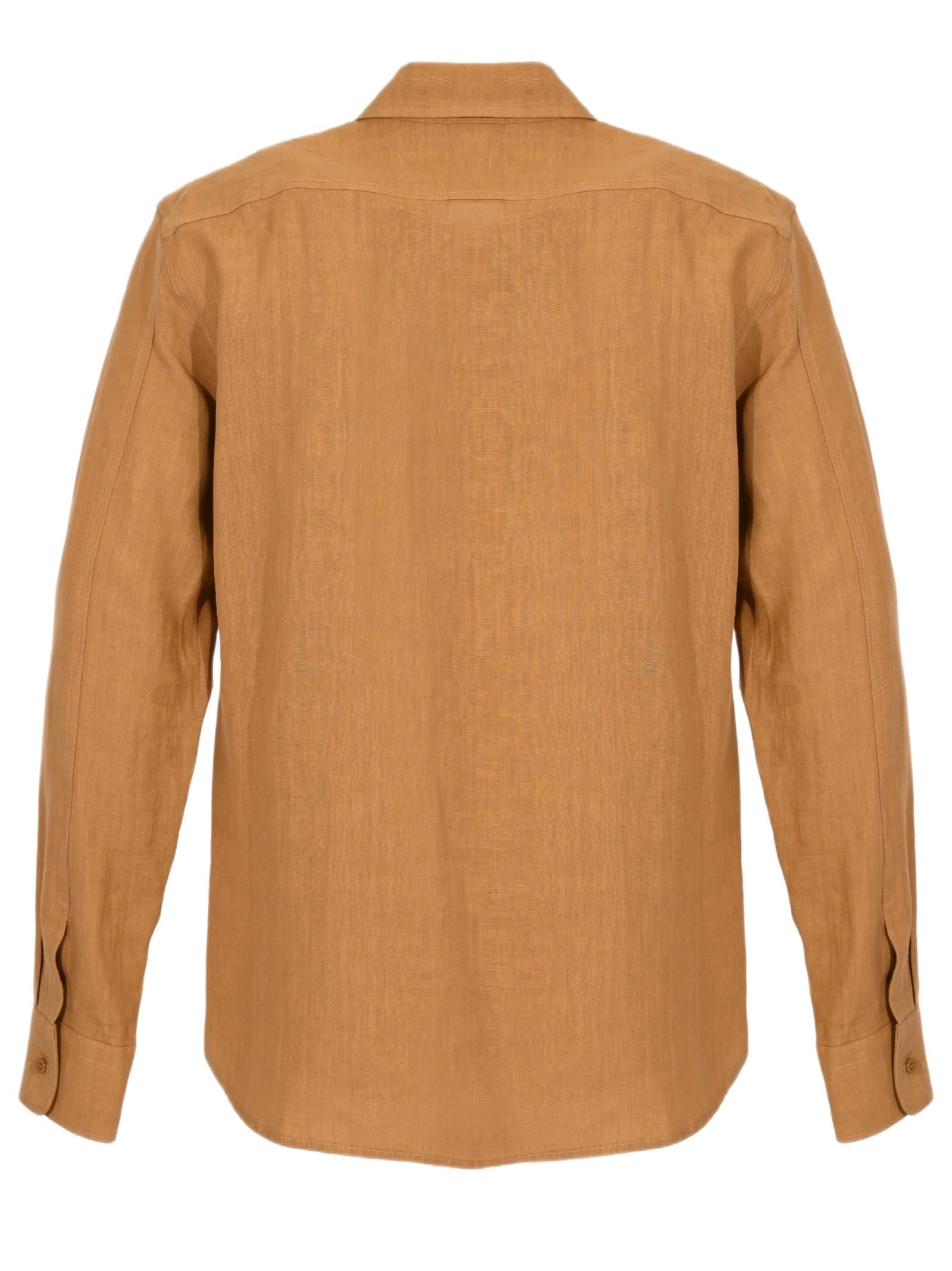 AMARANTO CAMICIA IN LINO B6AB0018 62M 