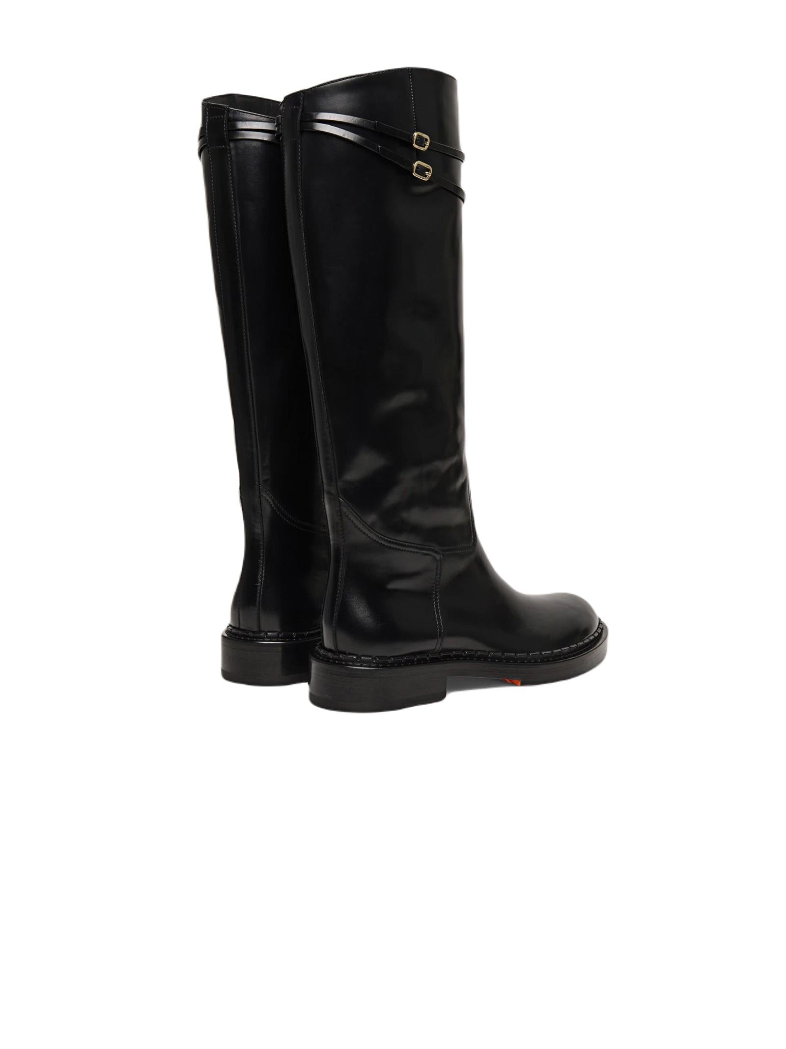 SANTONI STIVALE IN PELLE WSAL70569BJ2TLGA N01 