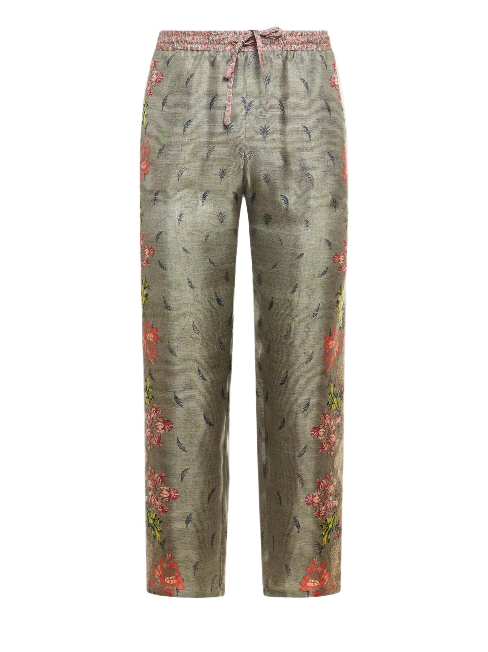 PIERRE LOUIS MASCIA ALOE PANTALONE IN SETA ALOE/S-PT10959 517912 
