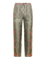 PIERRE LOUIS MASCIA ALOE PANTALONE IN SETA ALOE/S-PT10959 517912 