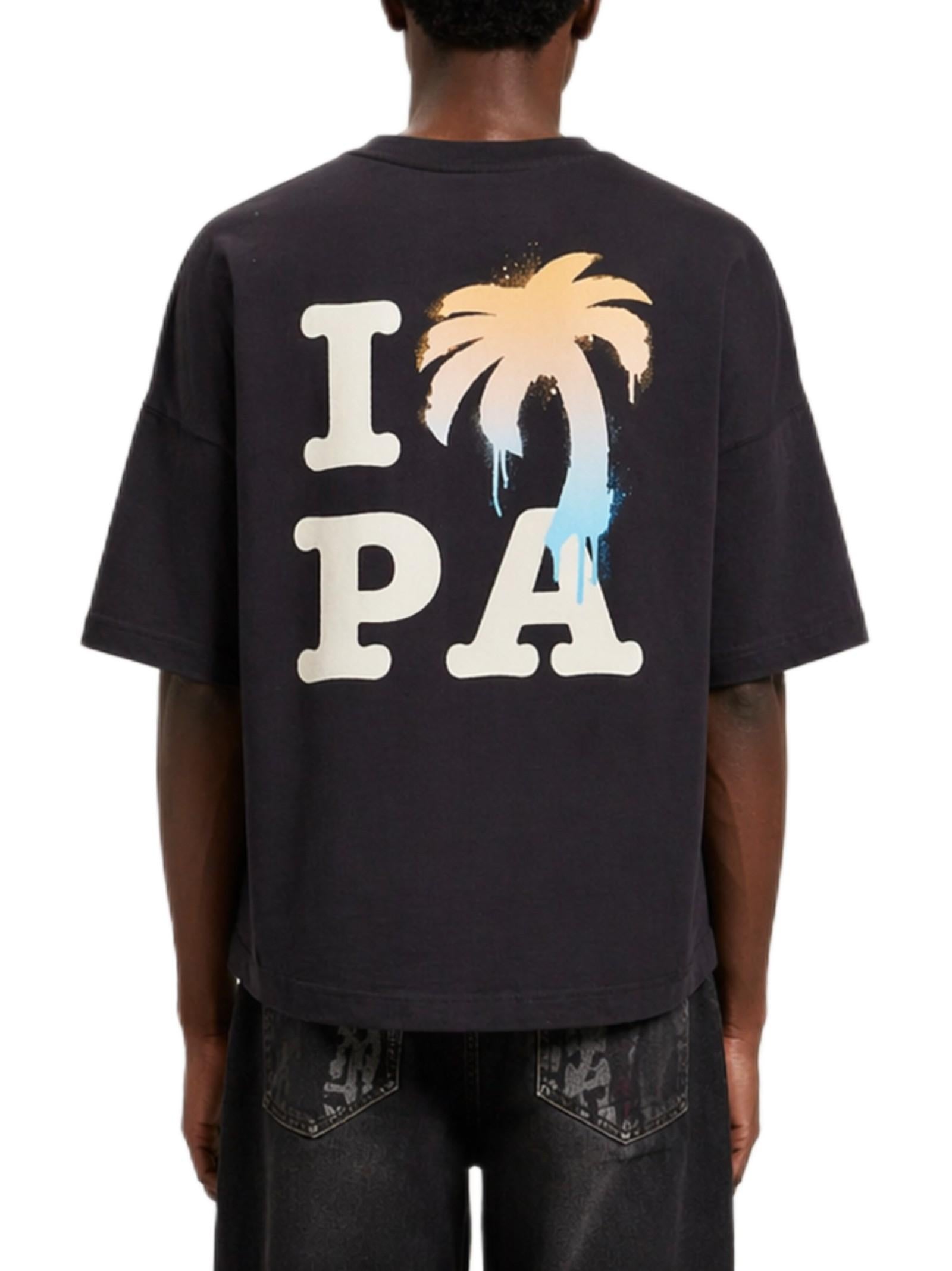 PALM ANGELS I LOVE PA T-SHIRT OVER PMAA10BS26JER003 1001 