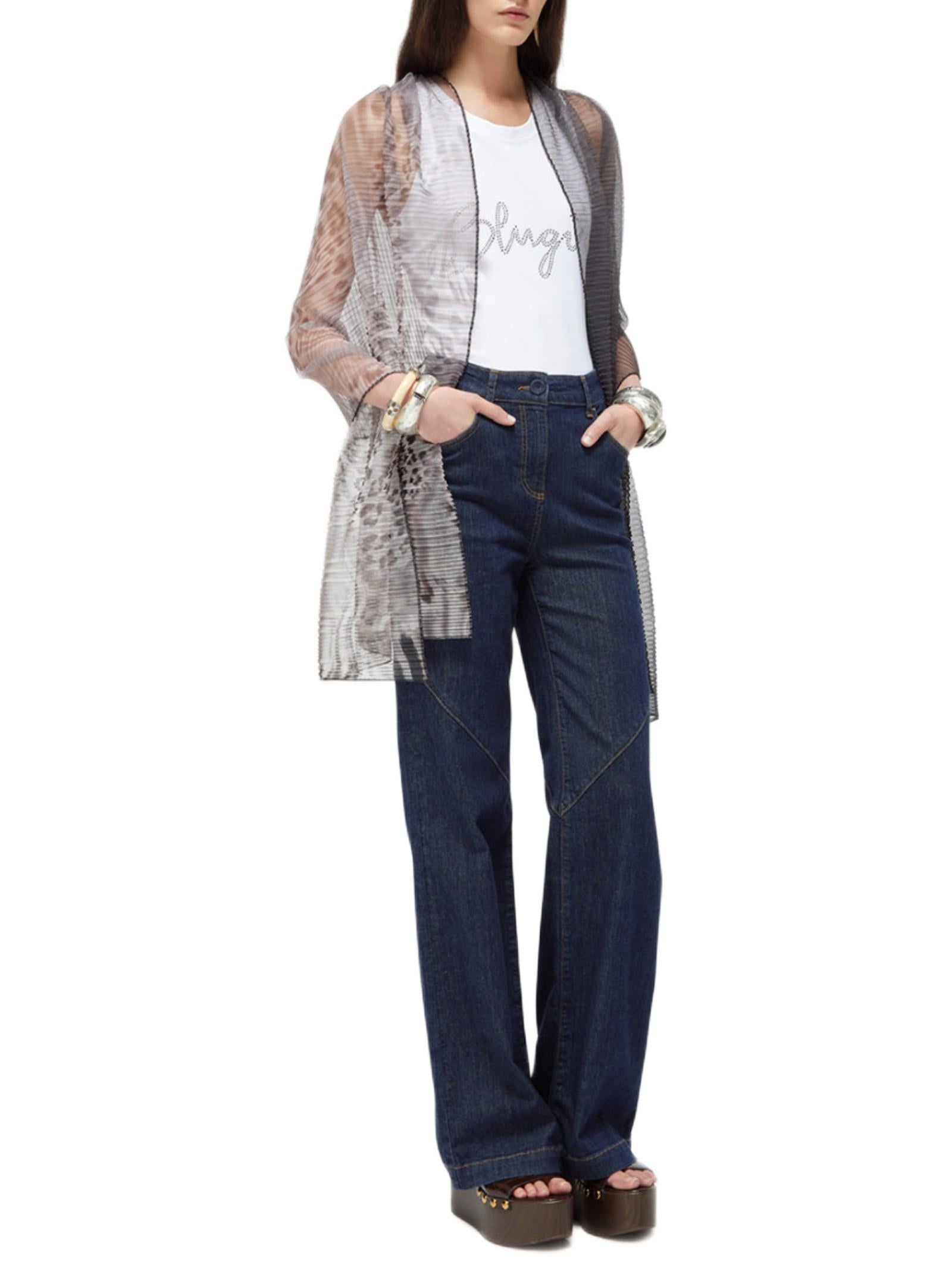 BLUGIRL STOLA IN TULLE PLISSET ANIMALIER NA6012J3895 P9371 