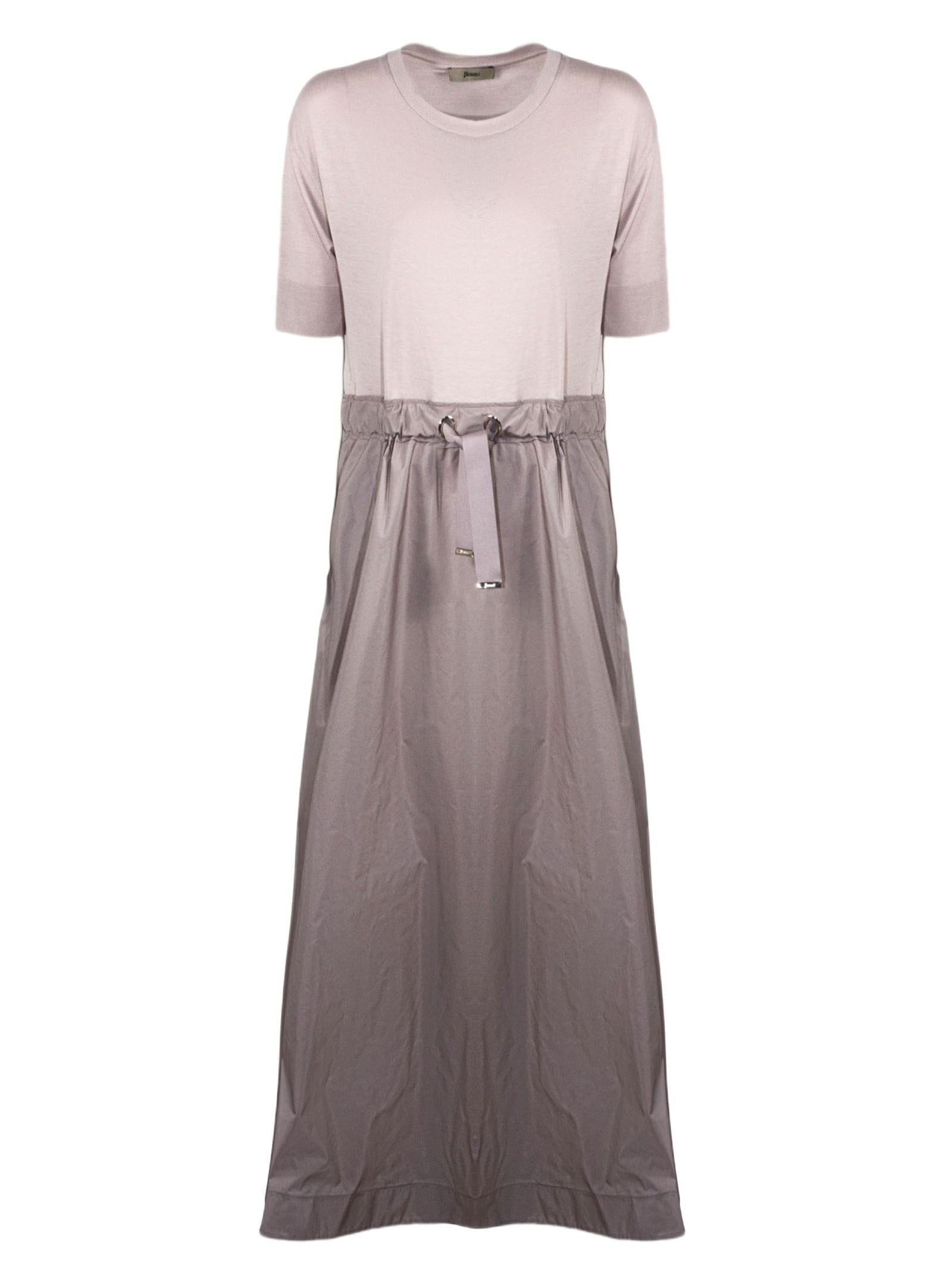 HERNO ABITO MIDI GLAM KNIT E TAFFETA' AB000032D52056 4035 